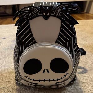 Disney Black and White Striped Backpack
